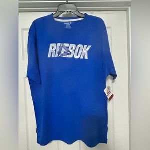 Brand NWT Reebok Blue T-Shirt Size L